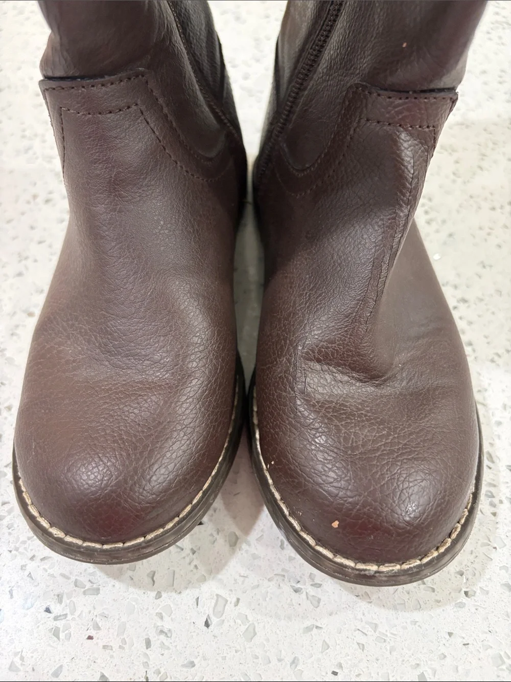 Gap Kids girls Classic Tall Brown Leather Boots size 1